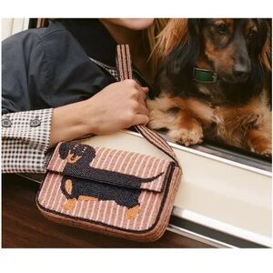 Anthropologie Fiona  Beaded Bag animal edition